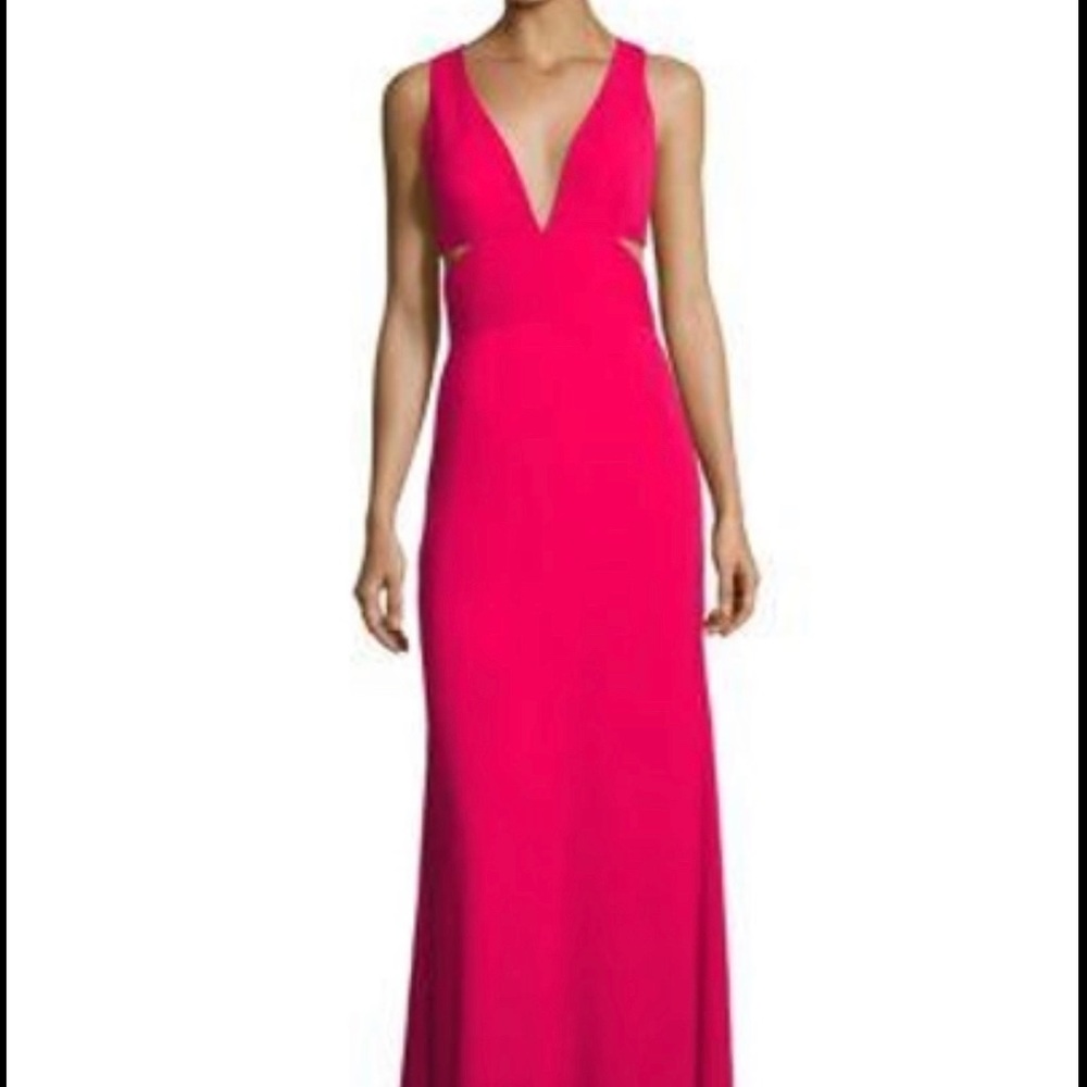 Laundry by Shelli Segal Pink cutout gown Womens US size 2. Only worn once.